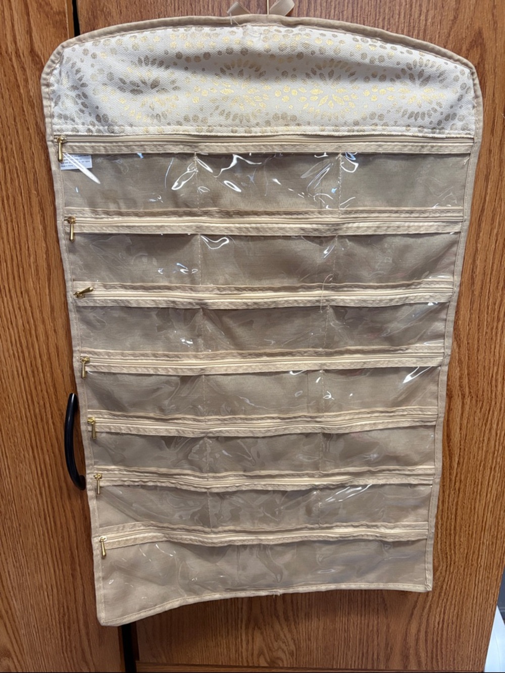 Raymond Waites "Oh What Fun!" Double sided Hanging Jewelry Organizer - Cream - Picture 4 of 4